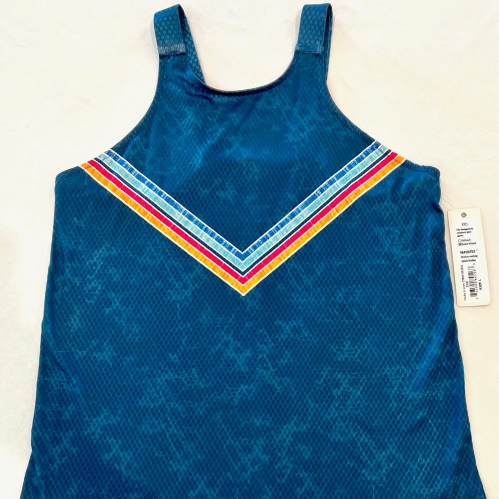 Lucky in Love Feelin' Inky Tie Back Tennis Tank